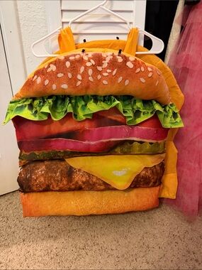 Target Yellow Red Green Burger Costume Top